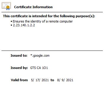 Wildcard TLS certificate